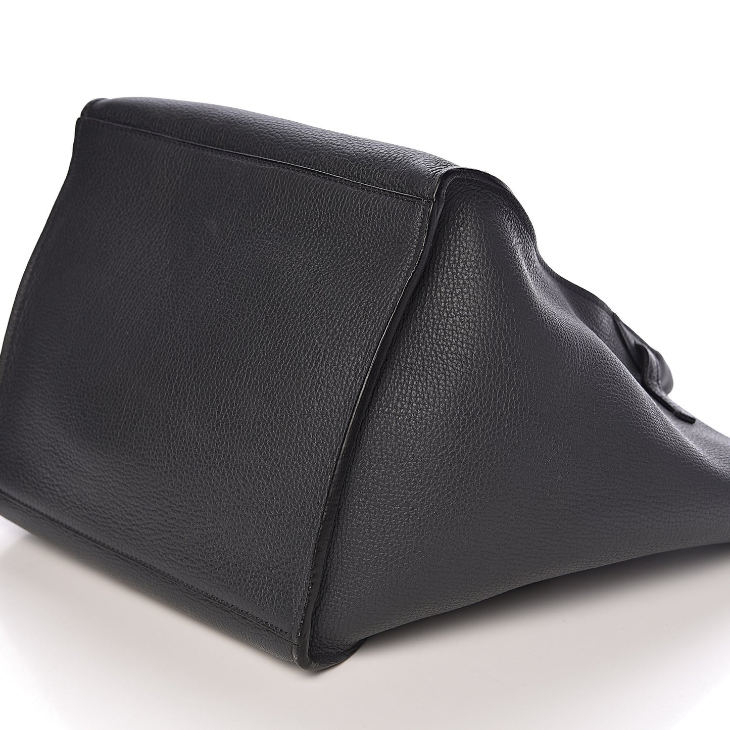Supple Grained Calfskin Small Big Bag Black