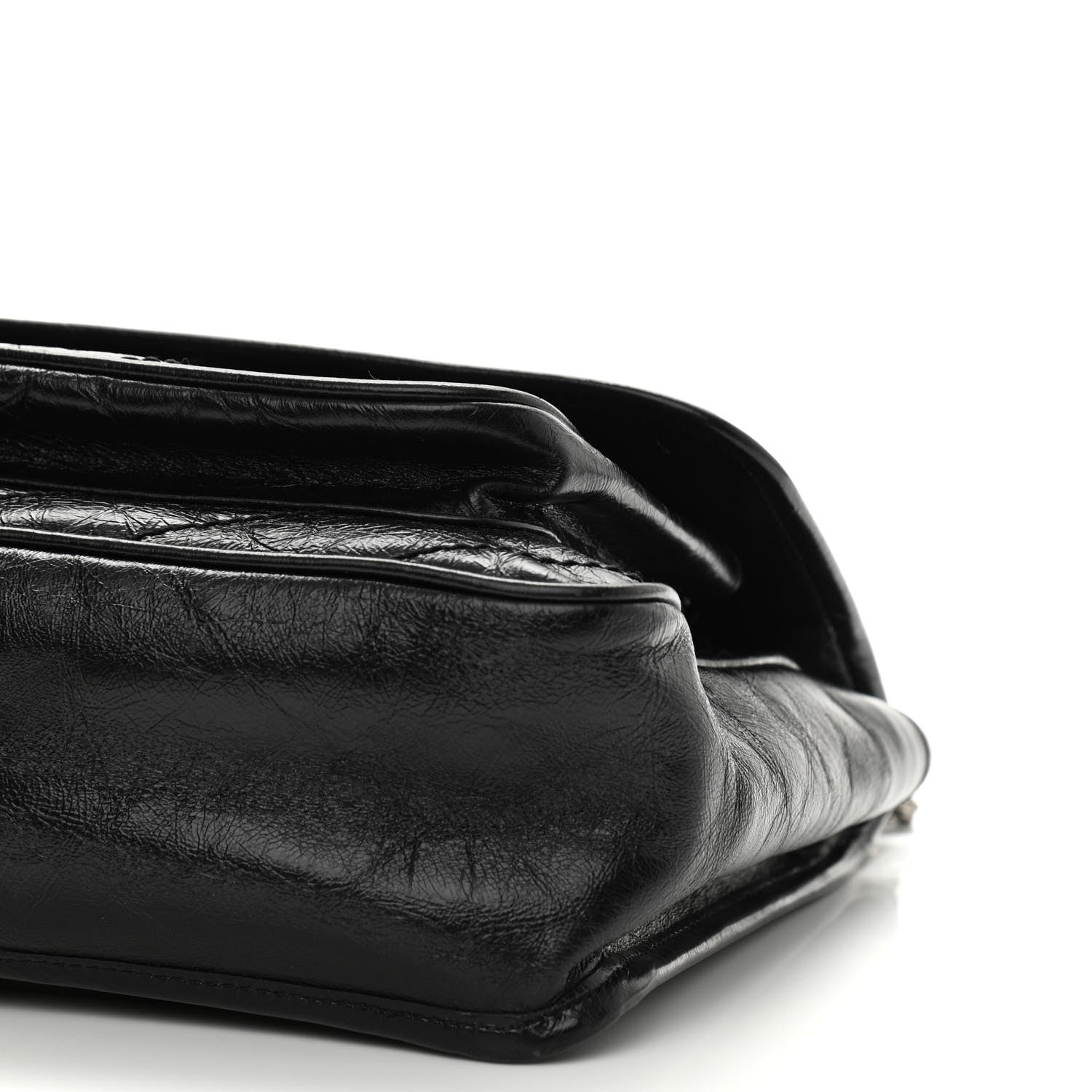 Saint Laurent Crinkled Calfskin Matelasse Monogram Medium Niki Chain Satchel Black 9 of 9