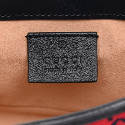 Gucci Monogram Multicolor Matelasse Diagonal Super Mini GG Marmont Shoulder Bag Pink Blue Red Yellow Green 6 of 10