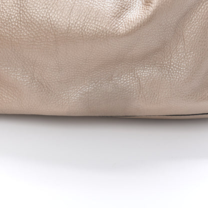 Gucci Metallic Cellarius Calfskin Large Sukey Tote Winter Rose 13 of 15