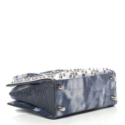 Christian Louboutin Metallic Calfskin Tie Dye Spikes Loubinthesky Mini Paloma Multicolor Silver 3 of 5