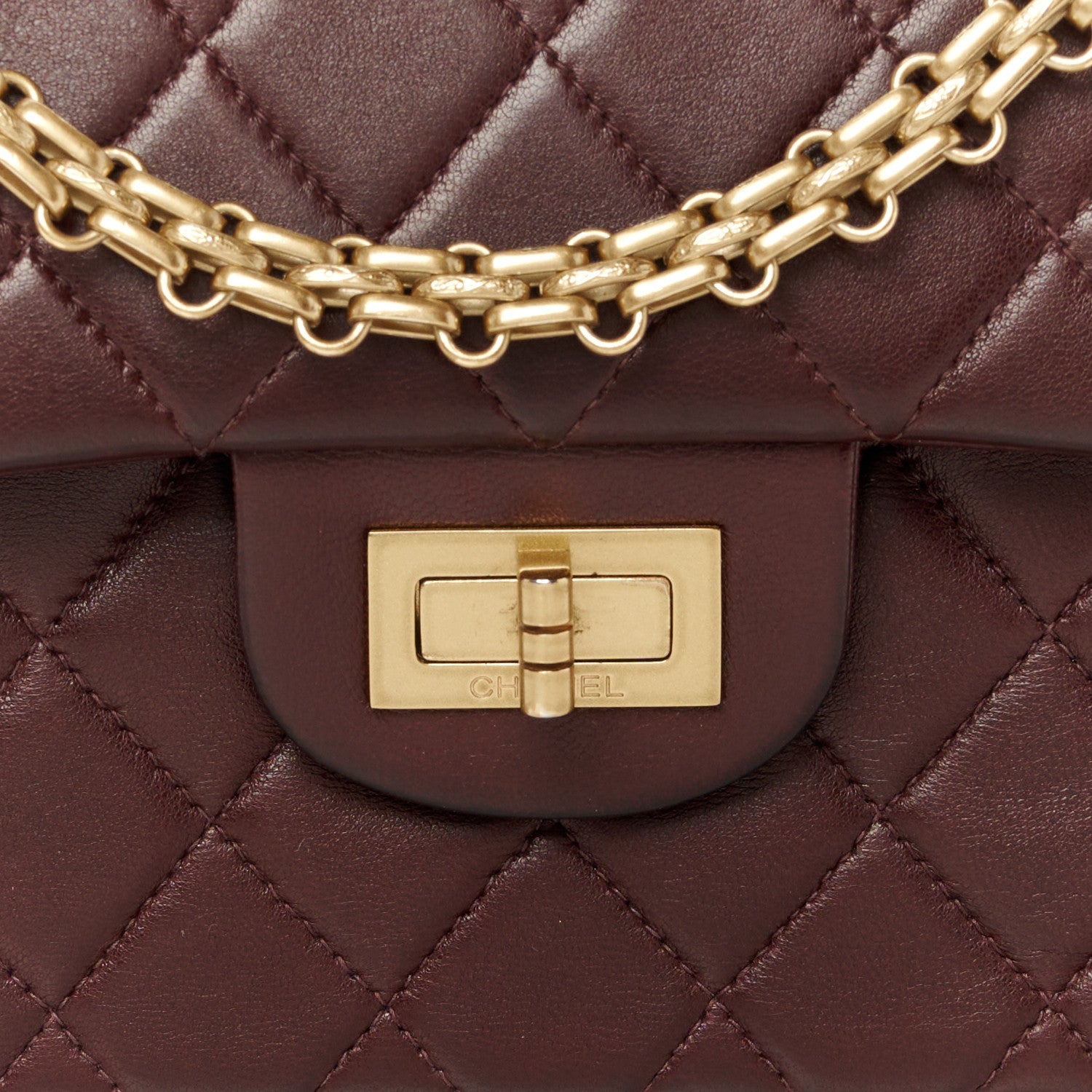 Chanel Lambskin Quilted 2.55 Reissue 225 Flap Brown 8 of 10