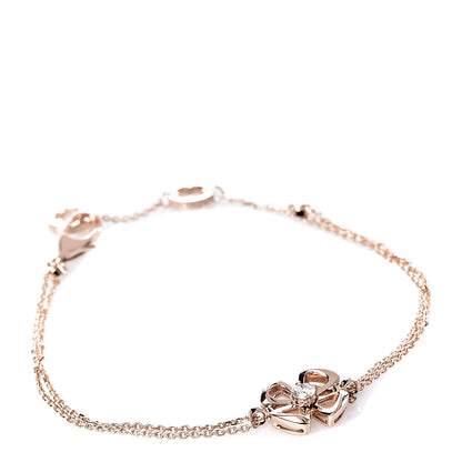 Bulgari 18K Rose Gold Diamond Fiorever Bracelet 1 of 5