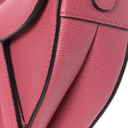Christian Dior Grained Calfskin Mini Saddle Bag Dusty Pink 10 of 11