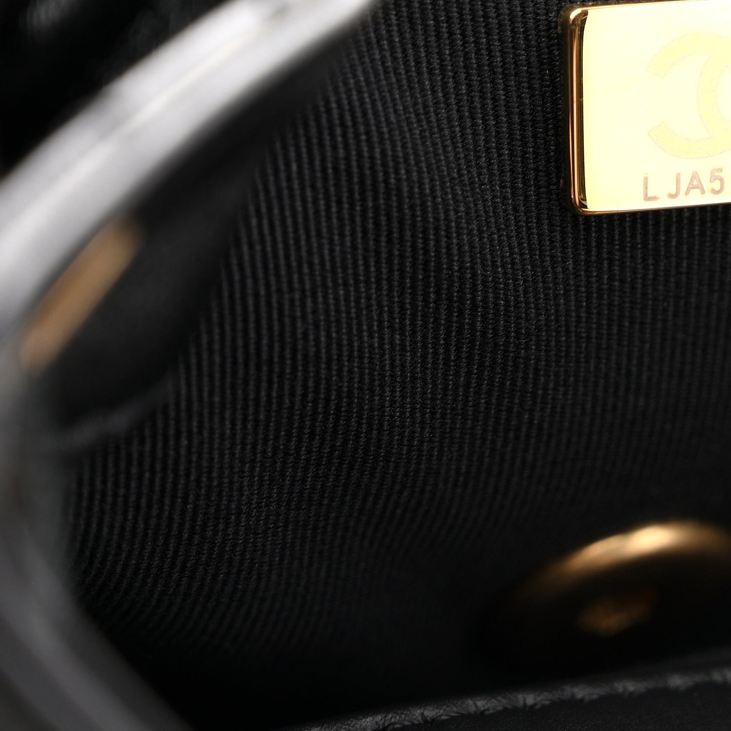 Lambskin Quilted Logo Mini Backpack Black