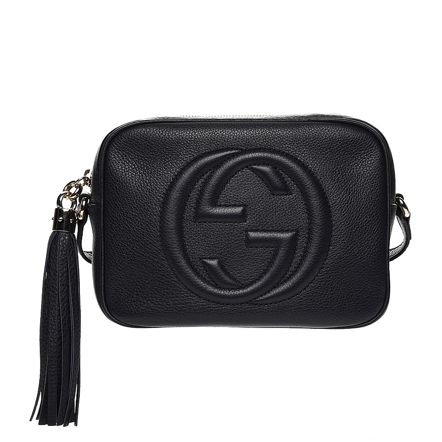 Gucci Pebbled Calfskin Small Soho Disco Bag Blue 1 of 7