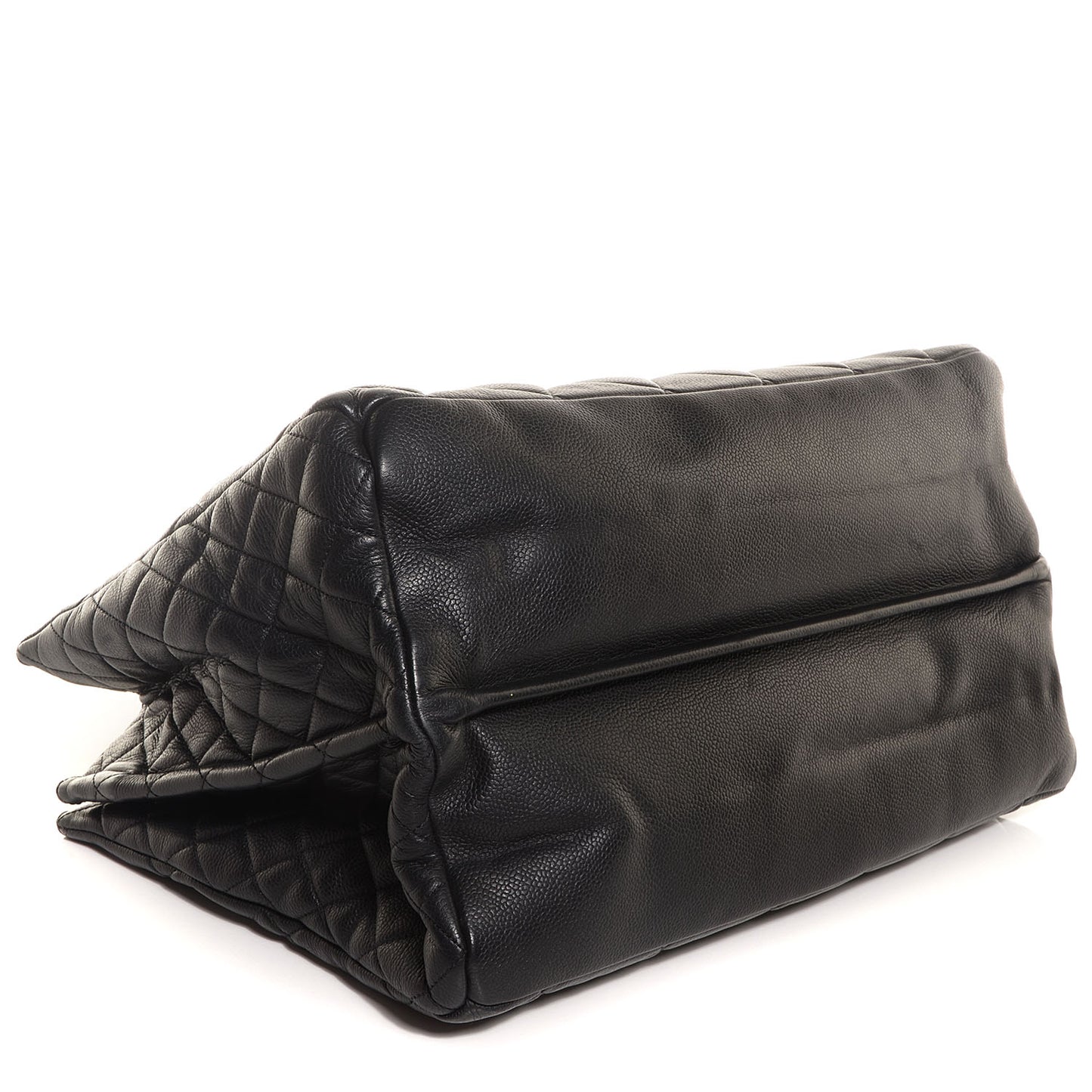 Caviar Quilted Coco Casual Tote Black