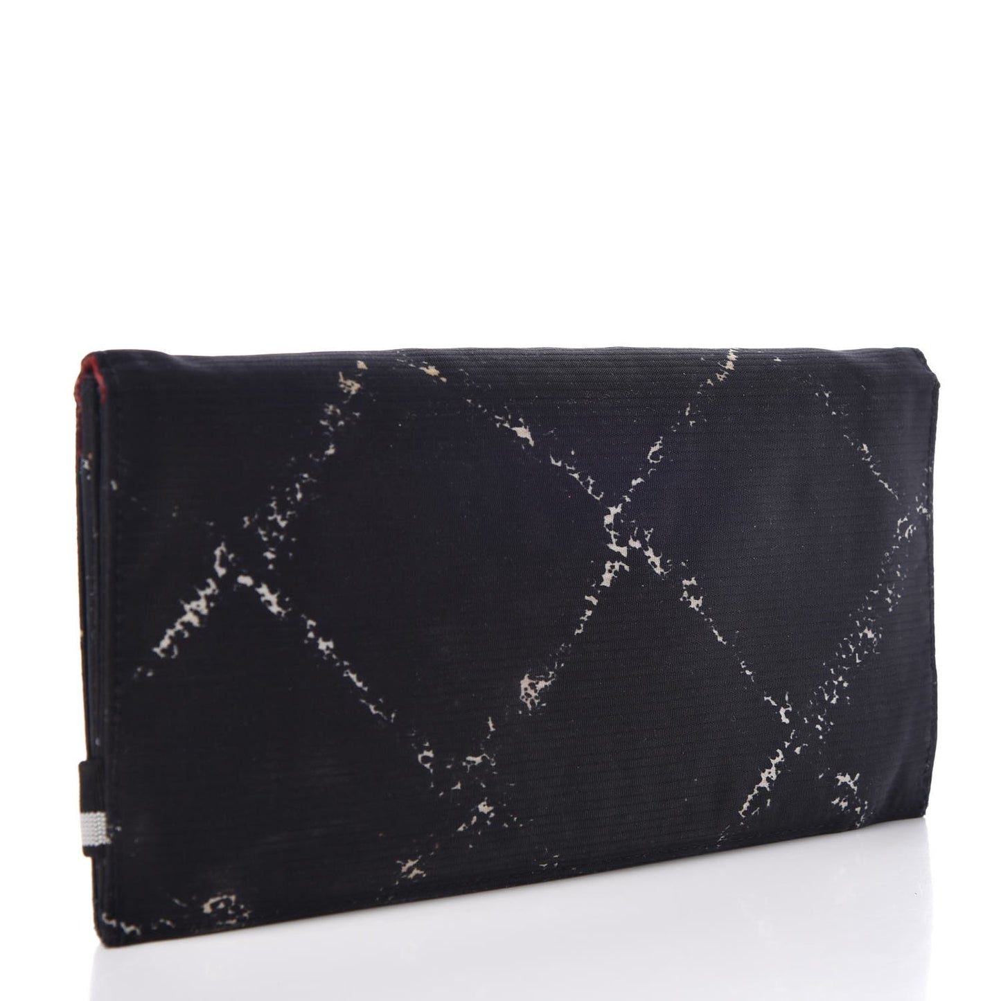 Nylon Travel Flap Wallet Black