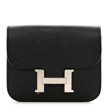 Hermes Epsom Constance Slim Wallet Black 1 of 8
