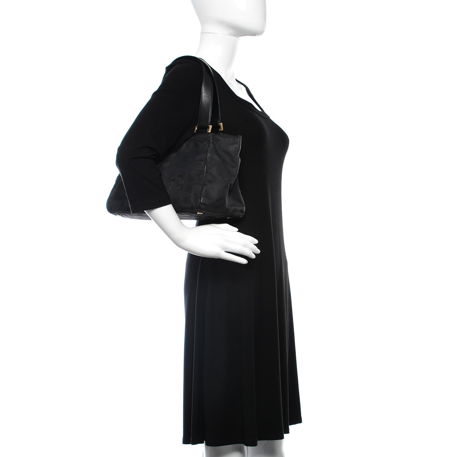 Chanel Nylon Travel Shoulder Bag Black 2 of 12