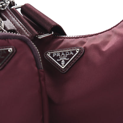 Prada Tessuto Nylon Re-Edition 2005 Shoulder Bag Granato 9 of 9