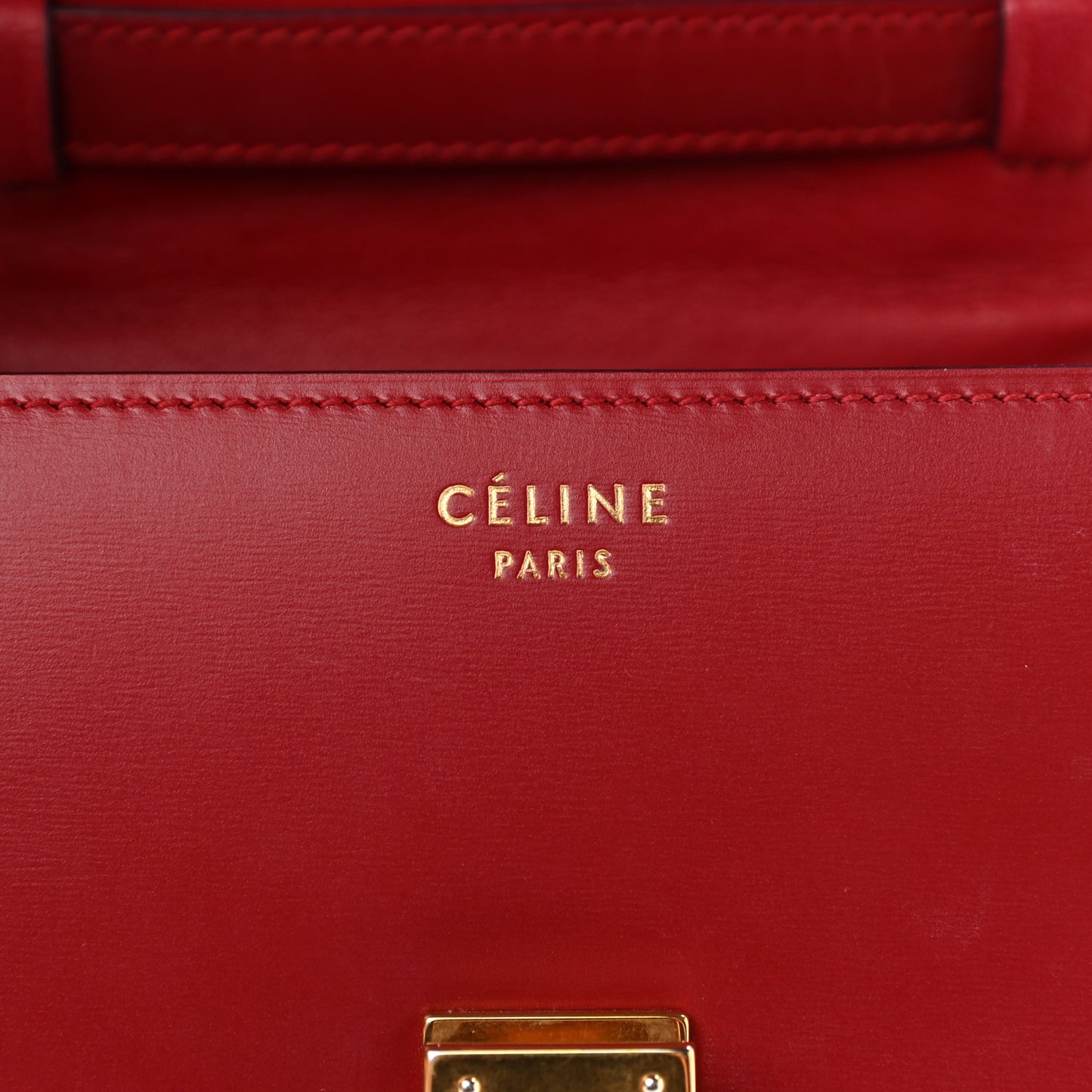Smooth Calfskin Small Classic Box Flap Bag Red