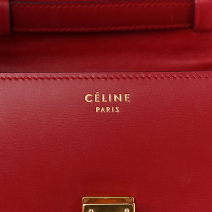 Celine Smooth Calfskin Small Classic Box Flap Bag Red 6 of 12