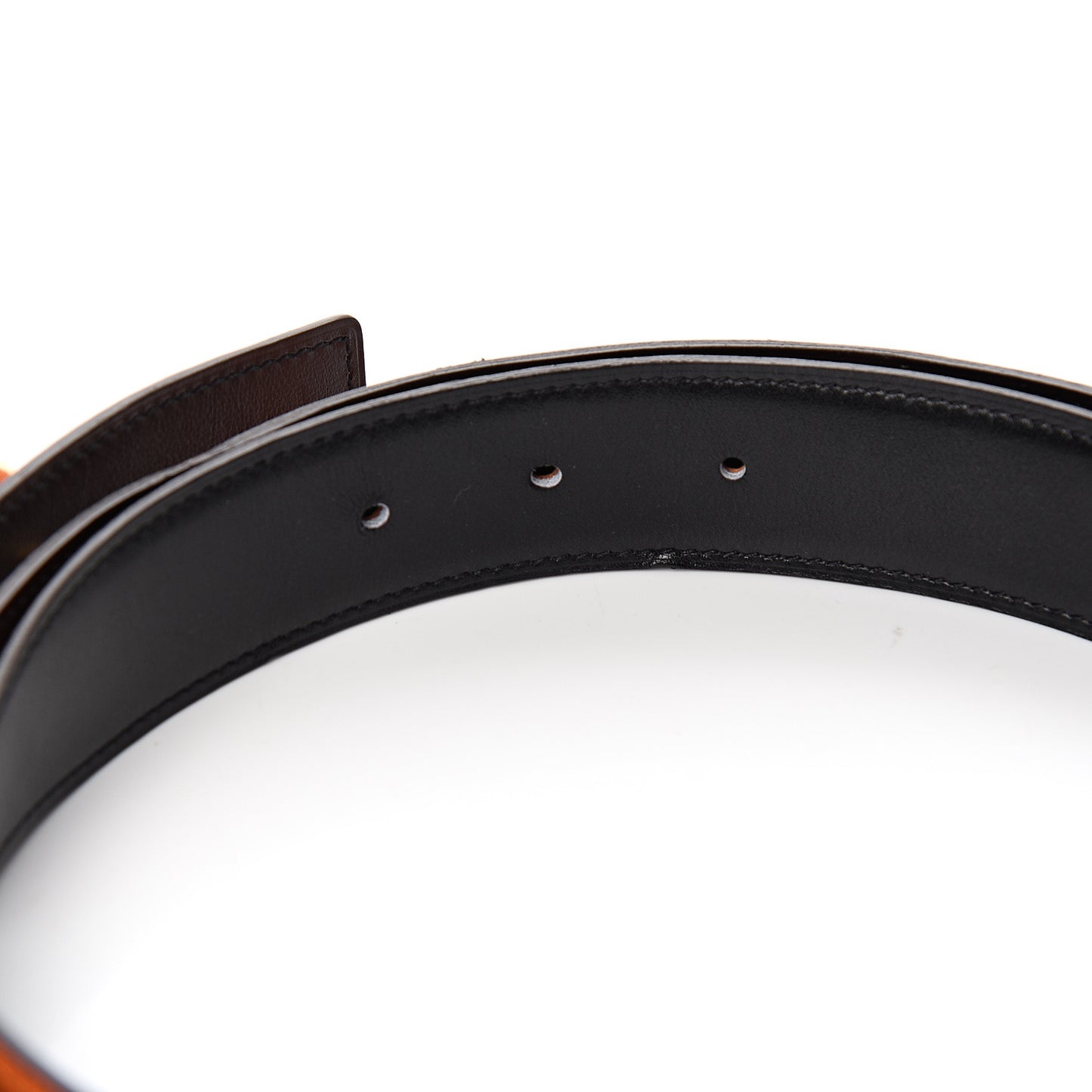 Box Togo Chaine D'Ancre Belt 110 Orange Black