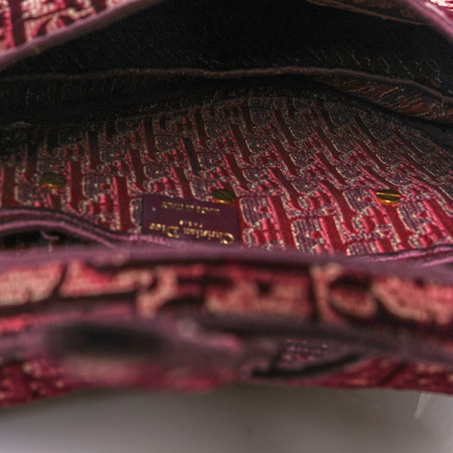 Oblique Saddle Bag Burgundy