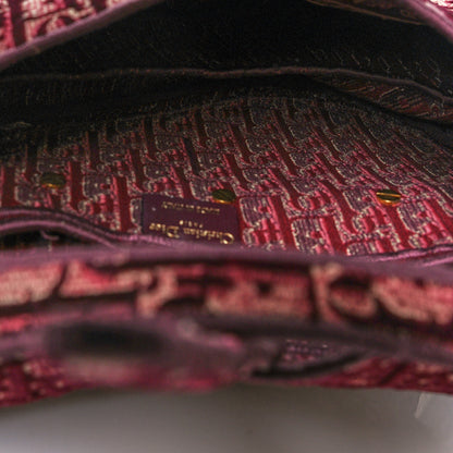 Christian Dior Oblique Saddle Bag Burgundy 5 of 12