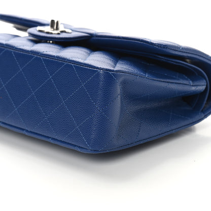 Chanel Caviar Quilted Small Double Flap Blue 8 of 8