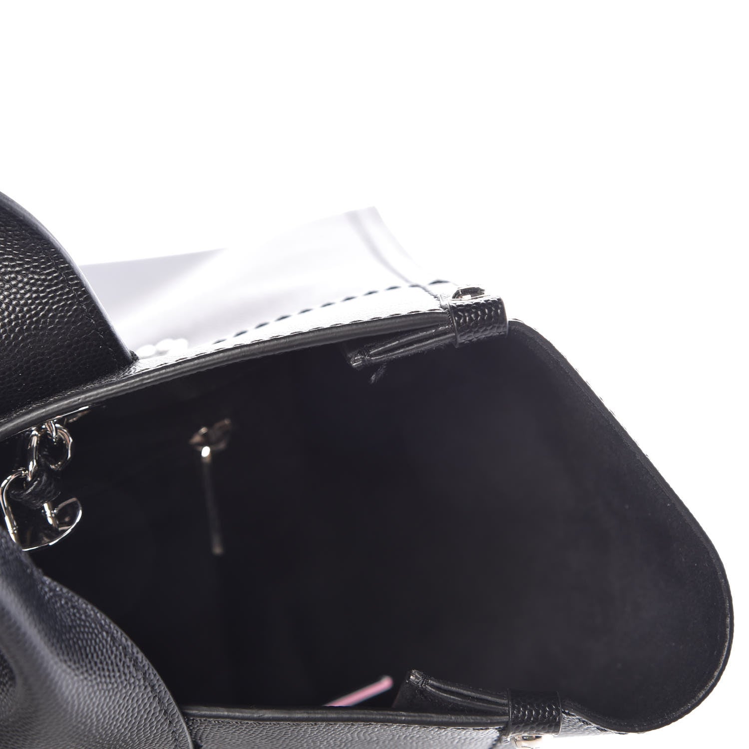 Chanel Caviar Small Studded Deauville Tote Black 11 of 14