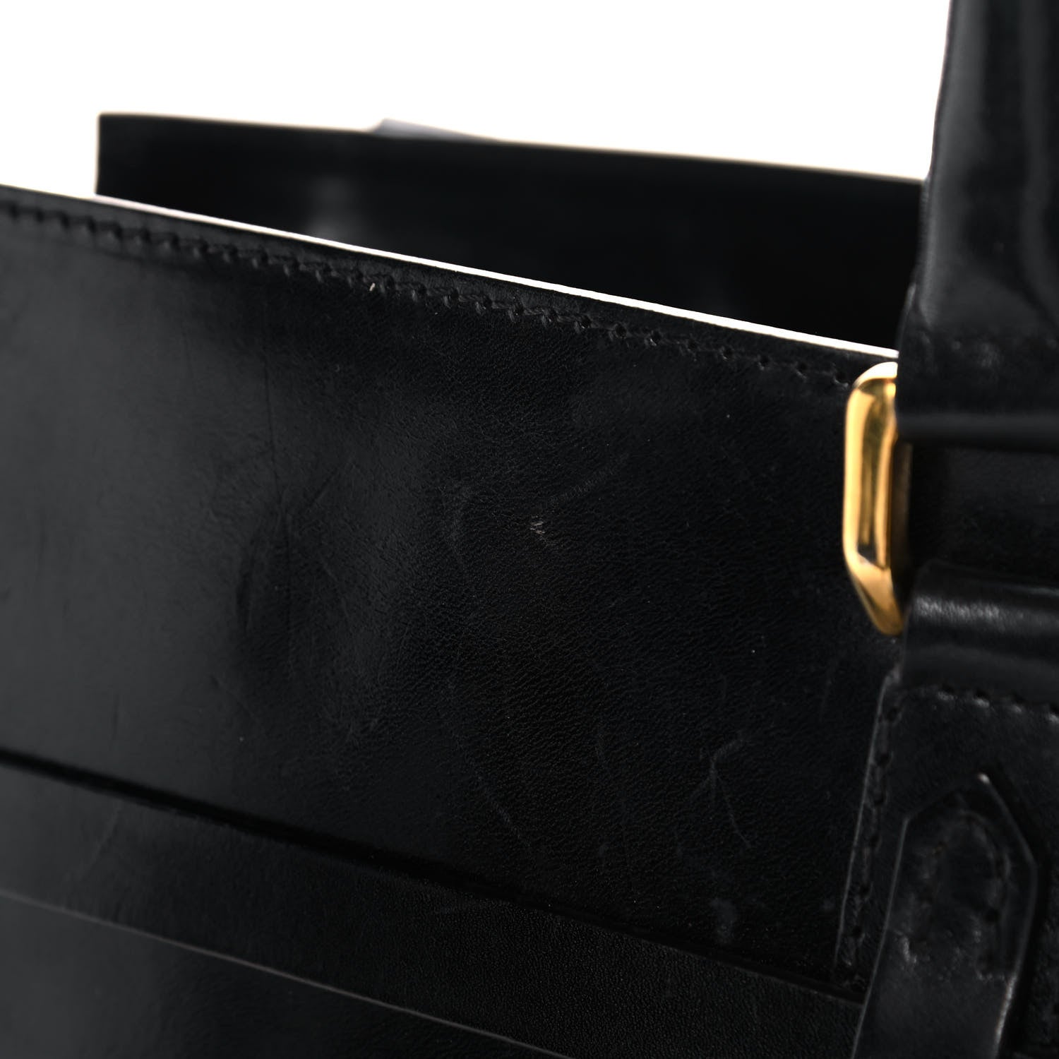 Burberry House Check Bridle Calfskin Kent Bag Black 12 of 12