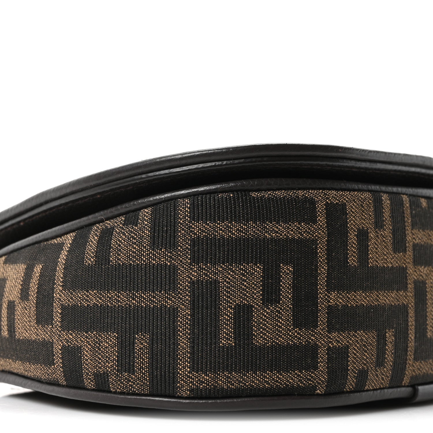 Fendi Fabric Jacquard Vitello Cher Cuoio FF 1974 Small Fendi C'mon