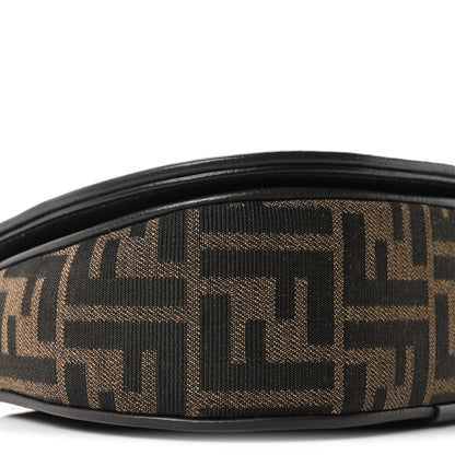 Fendi Fabric Jacquard Vitello Cher Cuoio FF 1974 Small Fendi C'mon Tobacco Moro Ebano 9 of 10