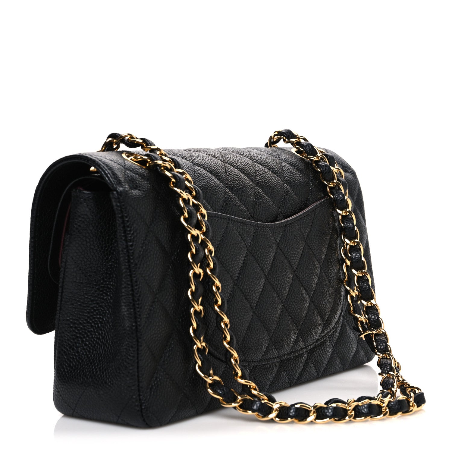 Chanel Caviar Quilted Medium Double Flap Black 2 of 9