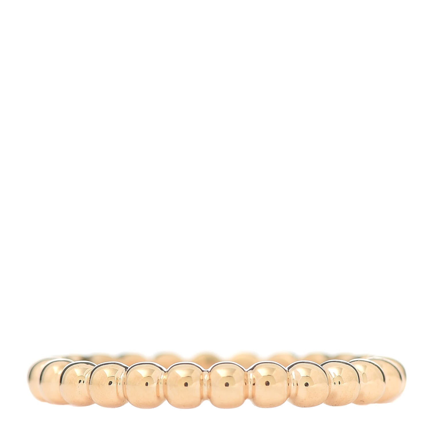 Van Cleef & Arpels 18K Yellow Gold Medium Perlee Ring size 57 8 3 of 6