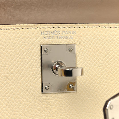 Hermes Epsom Mini Kelly Sellier 20 Nata Jaune Poussin Sesame 6 of 14