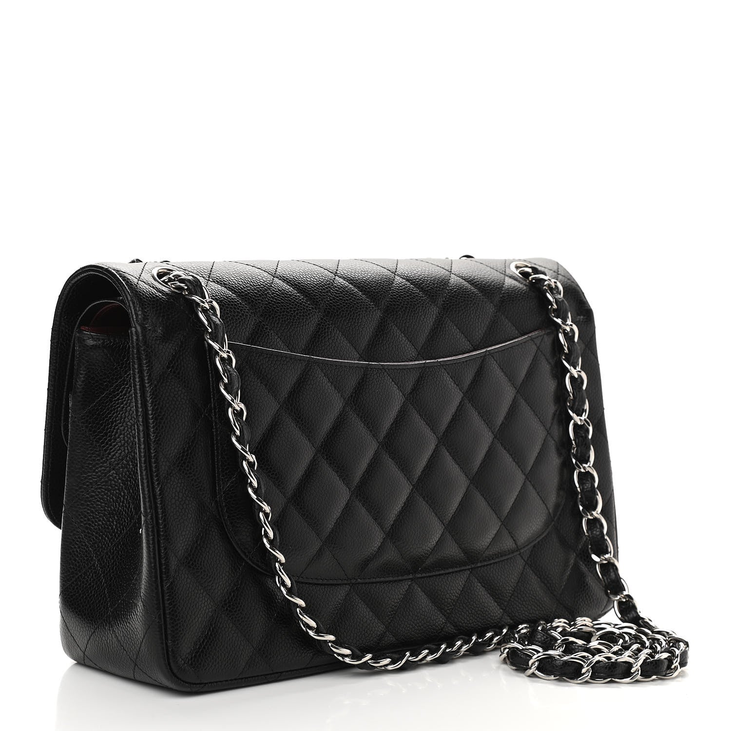 Chanel Caviar Quilted Jumbo Double Flap Black 3 of 11