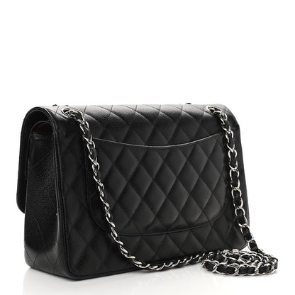 Chanel Caviar Quilted Jumbo Double Flap Black 3 of 11