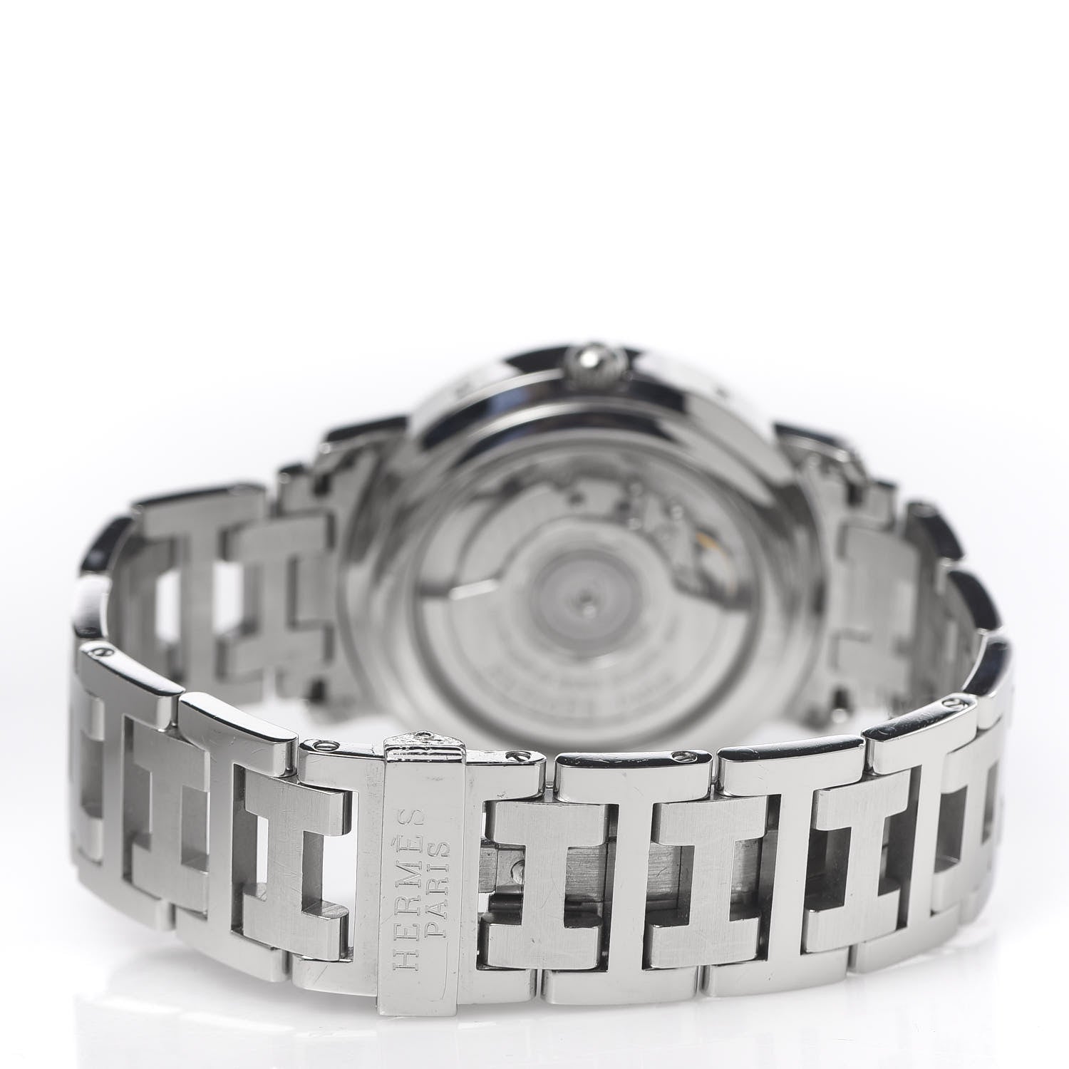 Hermes Stainless Steel 36mm Clipper Automatic Watch Blue 4 of 6
