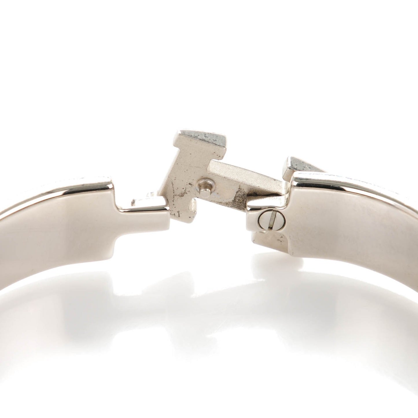 Enamel Narrow Clic Clac H Bracelet PM Orange