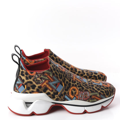 Christian Louboutin Neoprene Space Run Loubileo Donna Flat Sneakers 38 Multi 4 of 11