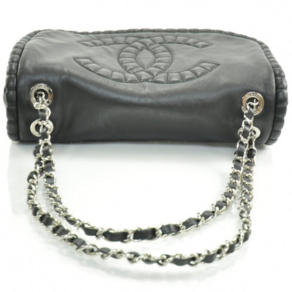Chanel Calfskin On the Bund Medium Flap Black 5 of 15