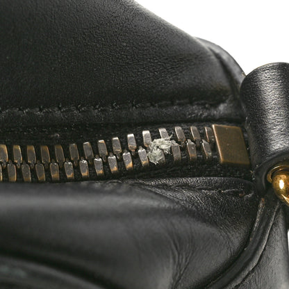 Gucci Calfskin Matelasse Small GG Marmont Chain Shoulder Bag Black 12 of 15