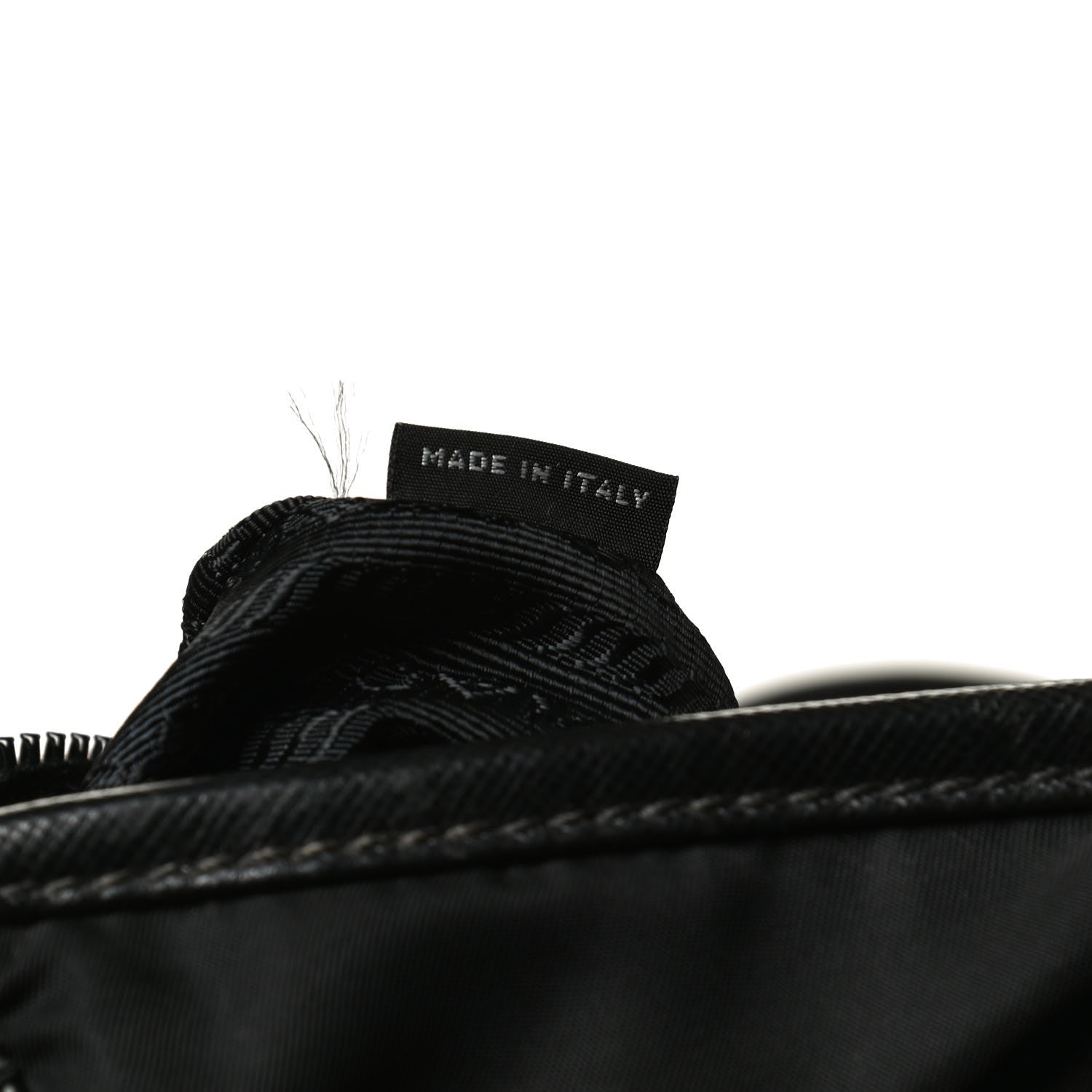 Prada Tessuto Nylon Saffiano Shopping Tote Black 10 of 15