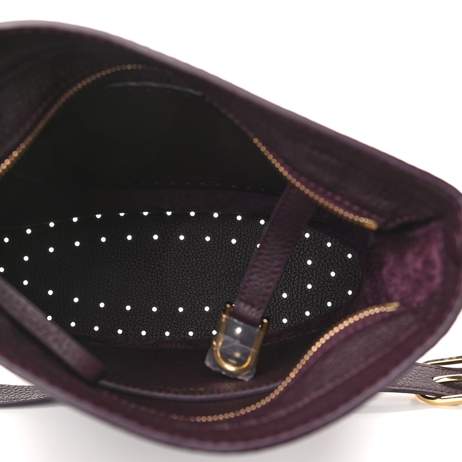 Delvaux Taurillon Pin Daily Surpique Bucket Deep Amethyst 5 of 9
