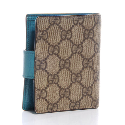 Gucci GG Plus Monogram Ladies GG French Wallet Turquoise 3 of 7