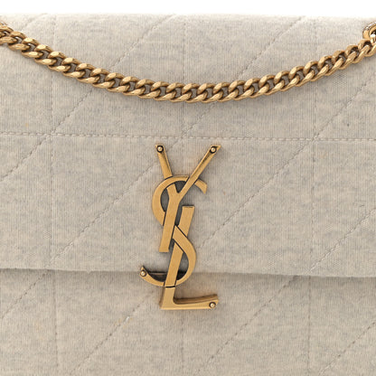 Saint Laurent Jersey Wool Patchwork Monogram Medium Jamie Off White 7 of 9