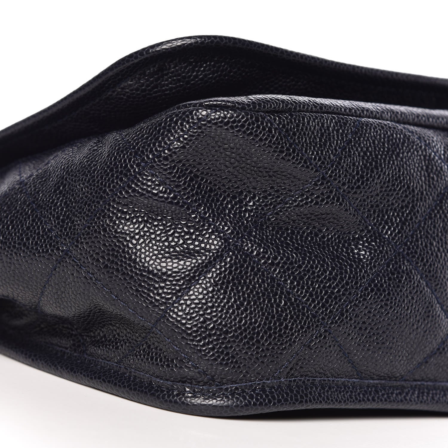 Chanel Grained Calfskin Medium Natural Beauty Messenger Navy Blue 8 of 9