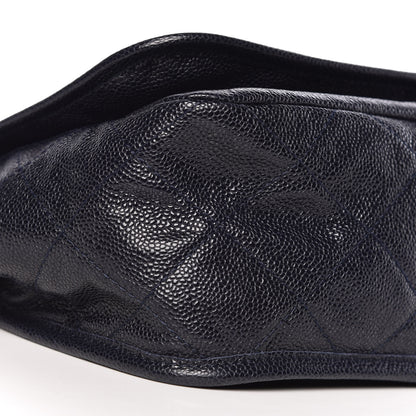 Chanel Grained Calfskin Medium Natural Beauty Messenger Navy Blue 8 of 9