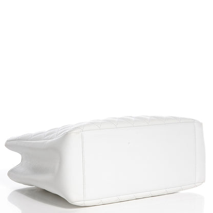 Chanel Caviar Quilted Grand Shopping Tote GST White 4 of 7