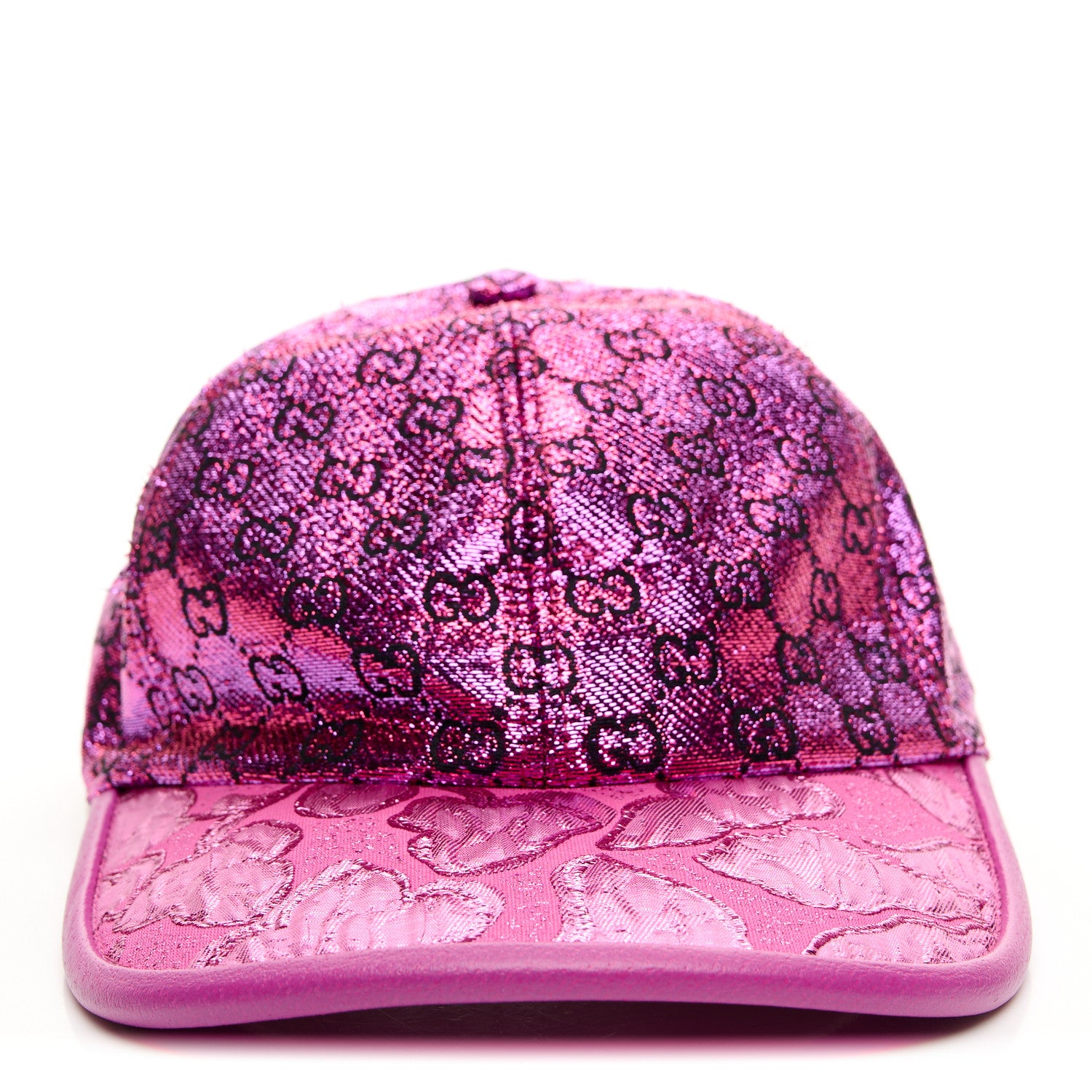 Gucci Silk Blend Jacquard Monogram Santa Barbara Baseball Hat S