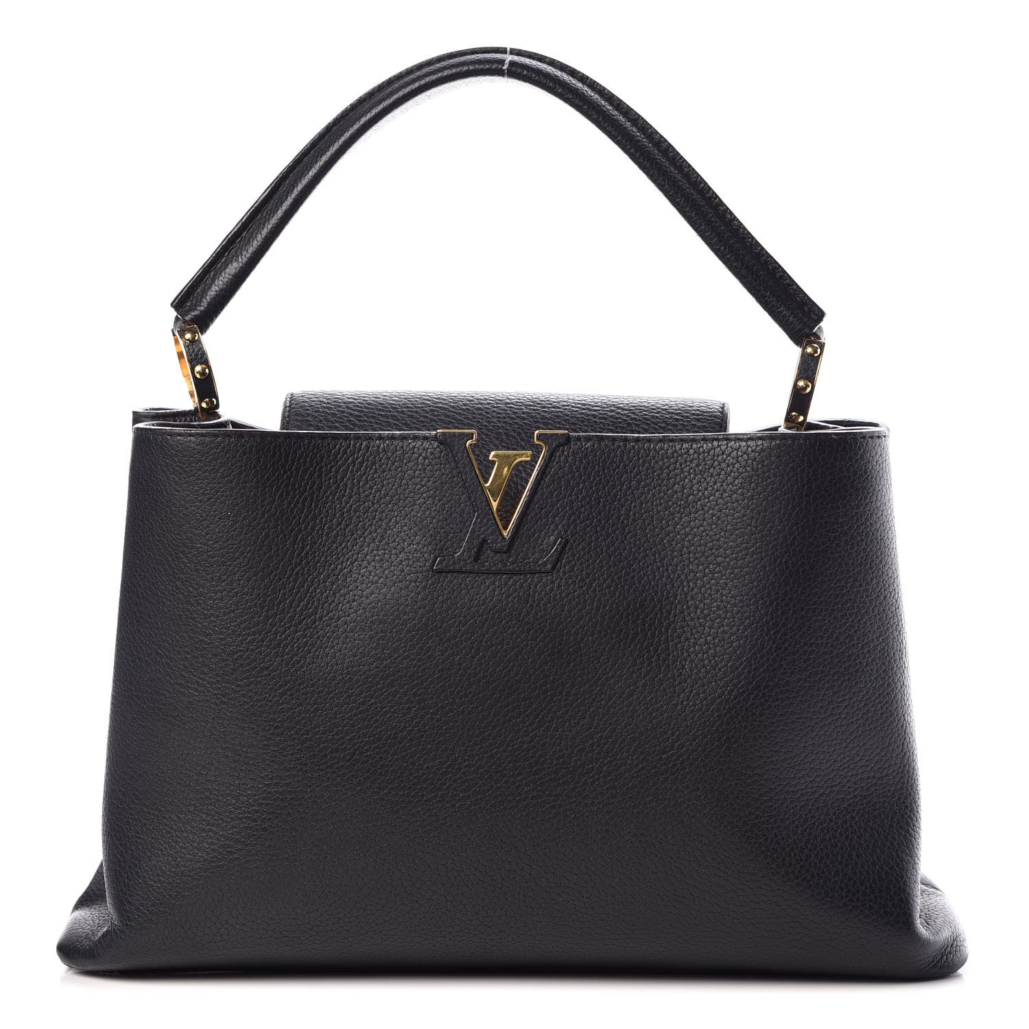 Louis Vuitton Taurillon Capucines GM Black 1 of 13