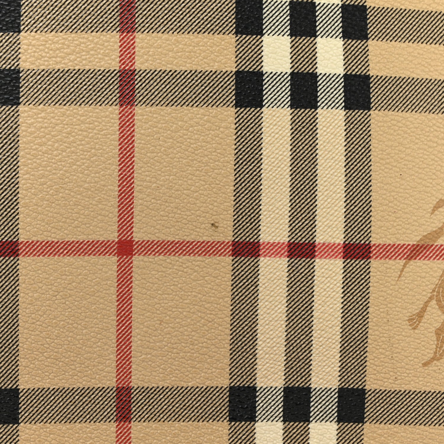 Burberry Haymarket Check Tote Brown 13 of 14