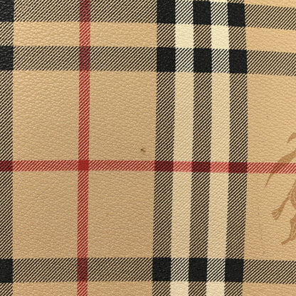 Burberry Haymarket Check Tote Brown 13 of 14