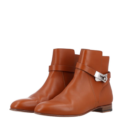 Hermes Calfskin Neo Low Boots 38.5 Naturel 4 of 11