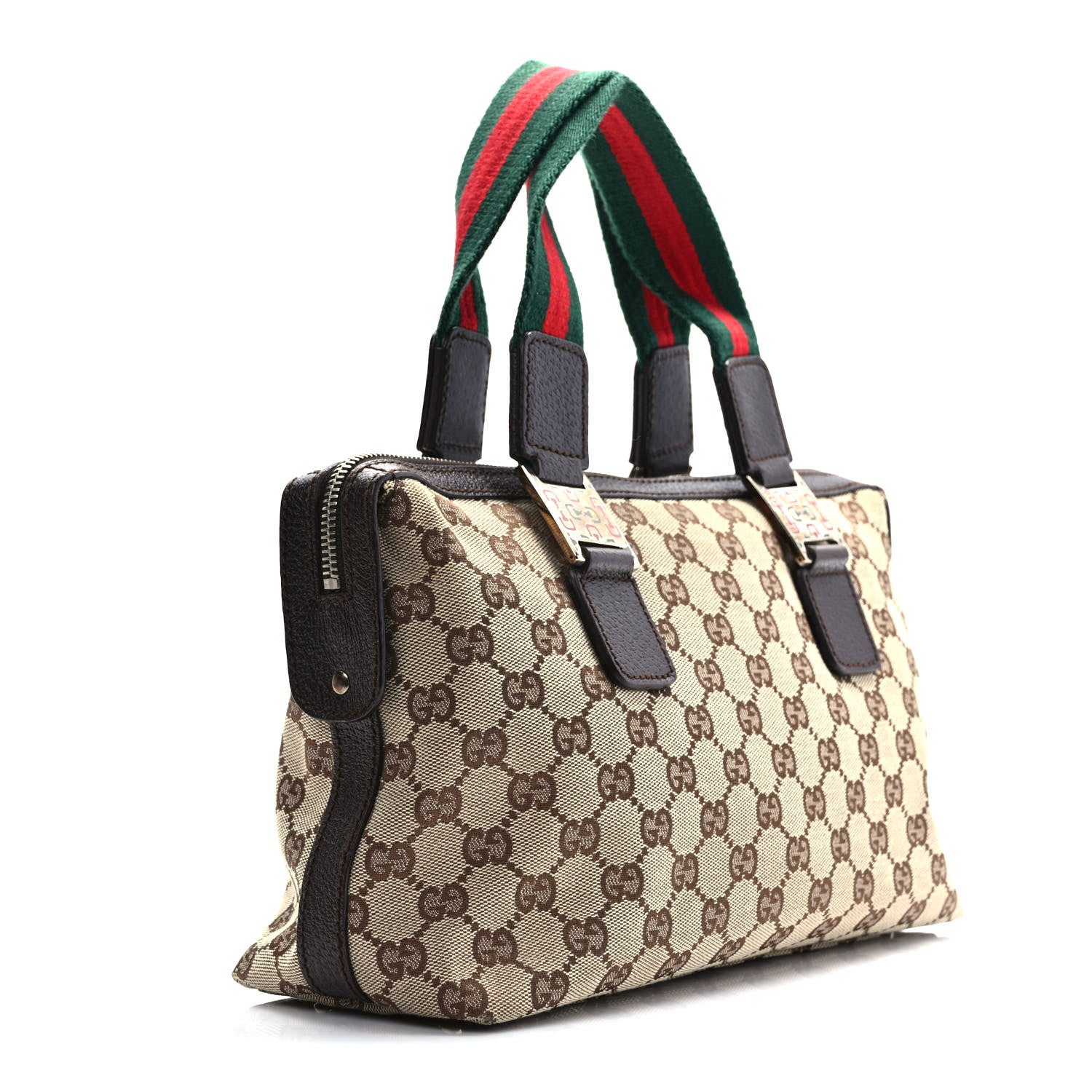 Gucci GG Monogram Web Pop Tote Brown 2 of 8