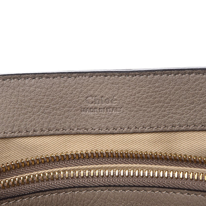 Chloe Calfskin Medium Faye Day Shoulder Bag Motty Grey 8 of 11