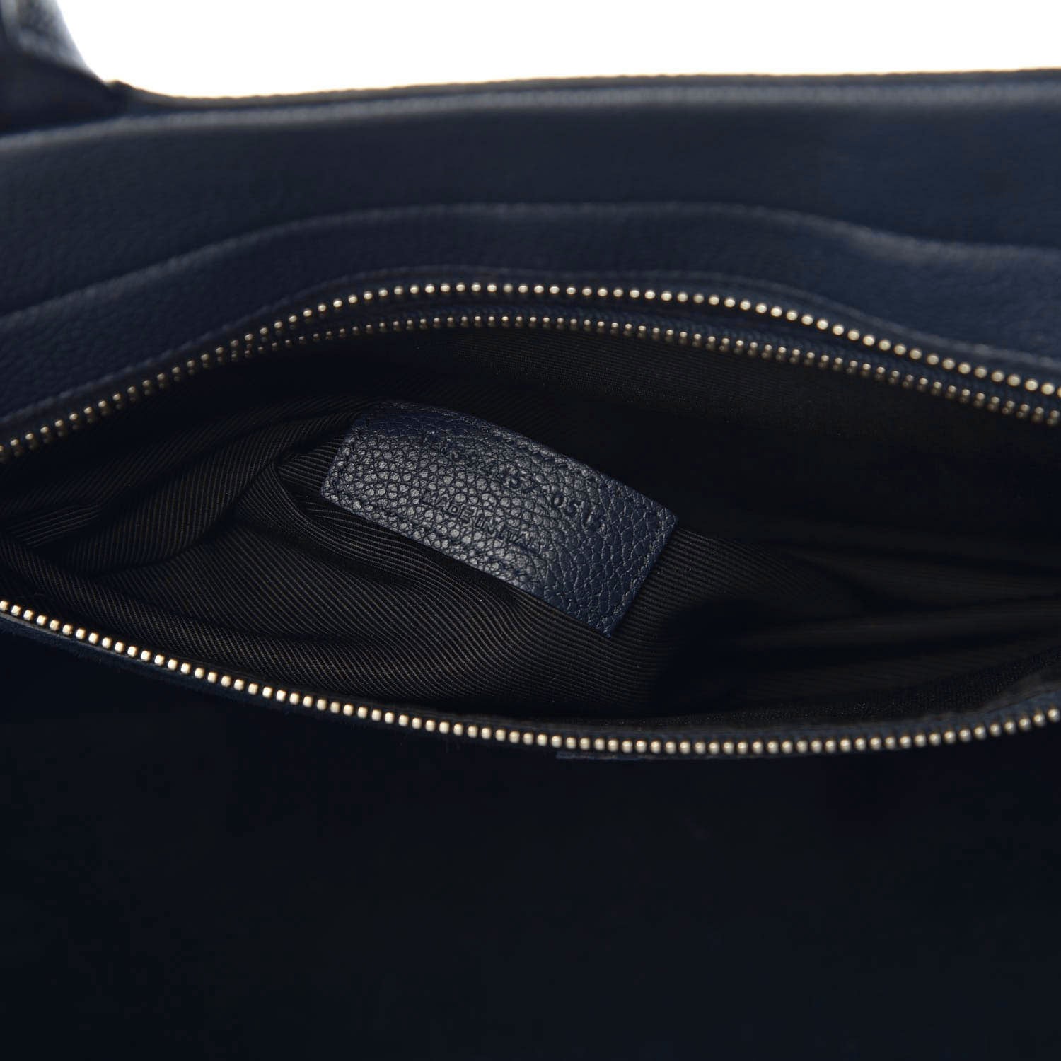 Saint Laurent Calfskin Medium Rive Gauche Cabas Navy Blue 8 of 12